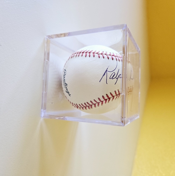 Ralph Branca MLB Los Angles Dodgers W/ Case Rawlings Autographed Signed Baseball - Picture 3 of 10